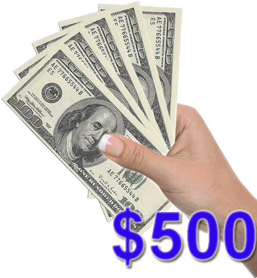 cash prize $500